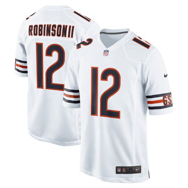 Men Chicago Bears #12 Allen Robinson Nike White Game Player NFL Jersey